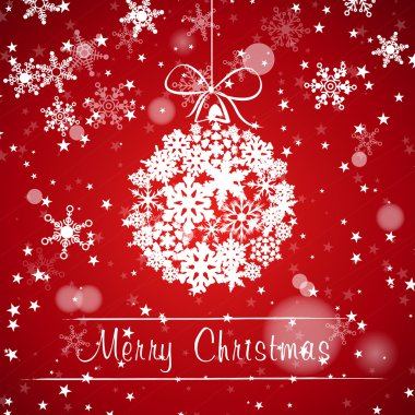 kar ile Noel kar topu