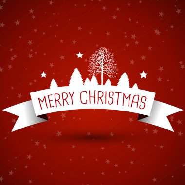 beyaz christmas kurdele ile peyzaj