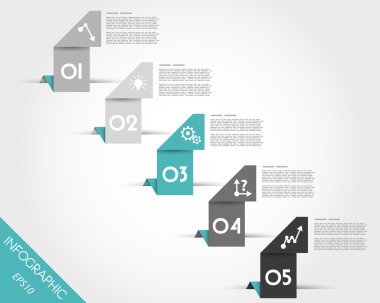Turkuaz origami oblik l işaretleri