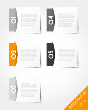 orange packaged square stickers clipart