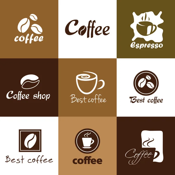 Ícones de café —  Vetores de Stock