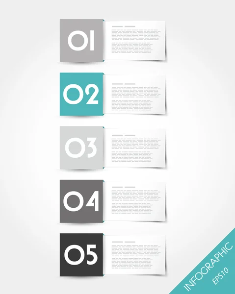Turquoise packaged square labels — Stock Vector