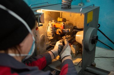 Quarry production of silicon. Minerals. stone processing