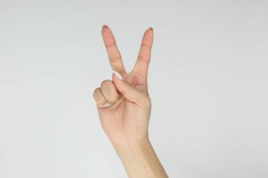 parmak alfabesi Amerikan işaret dili (asl) yazım. harf k