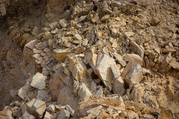 Quarry Extraction Silicon Minerals Stone Texture — Stock Photo, Image