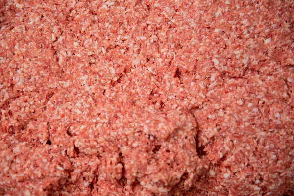 Carne Picada Para Preparación Salchichas Concepto Producción Salchichas Delicadeza Carne — Foto de Stock