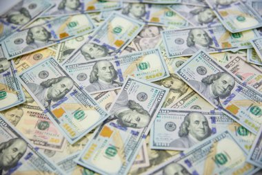 Koca bir tomar para. Amerikan Doları yığını