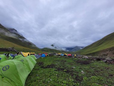Kashmir trekking in august in India beautiful scenery atmosphere nature 