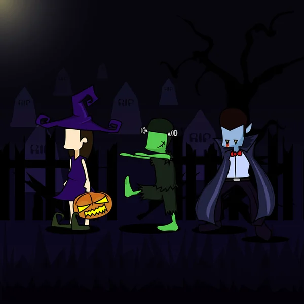 Fiesta de Halloween — Vector de stock