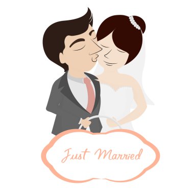 Sadece gelin ve damat bir işareti ile evli