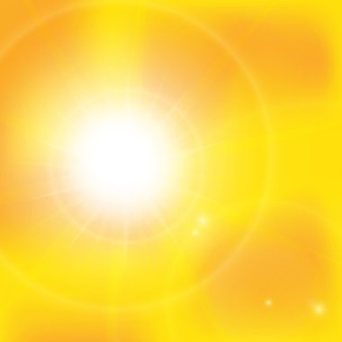 Turuncu güneş ışınları ile arka plan