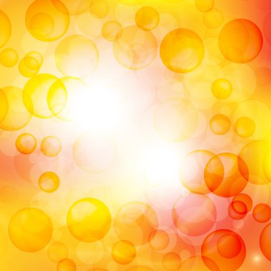 yaz güneşi ve lens flare ile doğal arka plan.