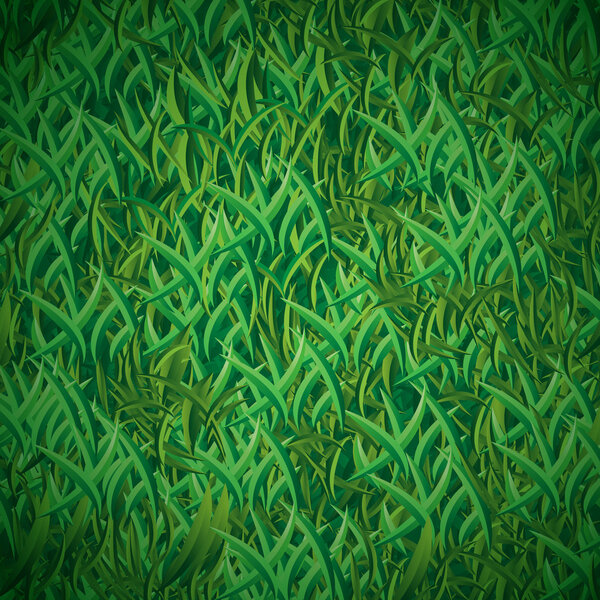 Hierba verde textura fondo — Vector de stock