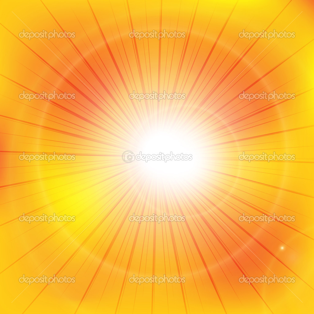 Abstract background with orange sun rays Stock Vector Image by ©xtremelife  #39591331