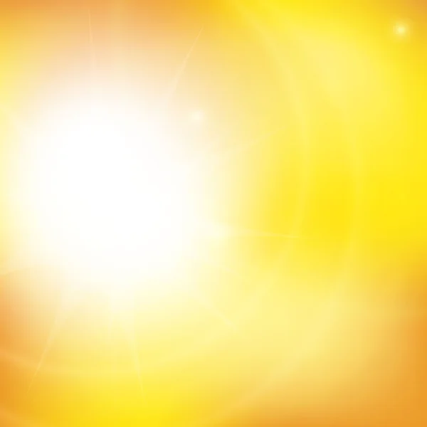 Fundo abstrato com raios de sol laranja — Vetor de Stock