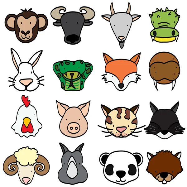 Types d'animaux — Image vectorielle