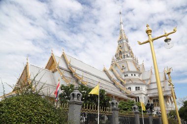 Chachoengsao, Thailand - December 29, 2021: Wat Sothonwararam is a temple in Chachoengsao Province. It was built in the late Ayutthaya period.