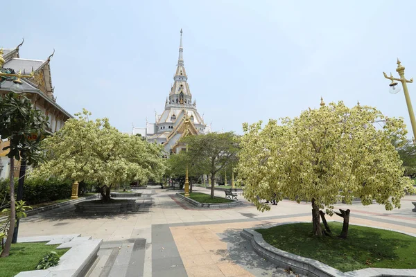 Chachoengsao Tailandia Abril 2022 Wat Sothonwararam Templo Provincia Chachoengsao Fue — Foto de Stock