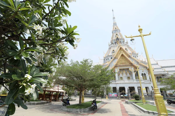 Chachoengsao Tailandia Abril 2022 Wat Sothonwararam Templo Provincia Chachoengsao Fue — Foto de Stock