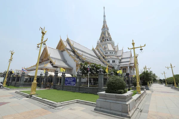 Chachoengsao Thailand April 2022 Wat Sothonwararam Temple Chachoengsao Province Built — Stock Photo, Image
