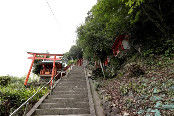 Saga, Japan - July 20, 2022: Yutoku Inari Shrine was built in 17th century, this well-known temple has scenic views and a popular new year festival.
