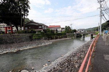 Saga, Japan - July 20, 2022: Yutoku Inari Shrine was built in 17th century, this well-known temple has scenic views and a popular new year festival.