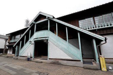Nagasaki, Japan - July 21, 2022: Dejima Island, in the 17th century also called Tsukishima was an artificial island off Nagasaki, Japan.