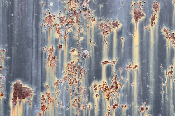 Textured Rusty Metal Wall Background Aged Time — Stockfoto