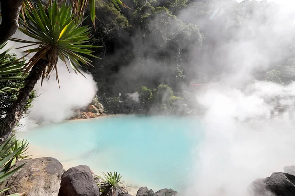 Beppu Japan July 2022 Jigoku Meguri Hot Spring Famous Landmark — Fotografia de Stock