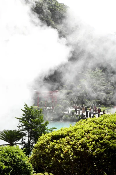 Beppu Japan July 2022 Jigoku Meguri Hot Spring Famous Landmark — 图库照片