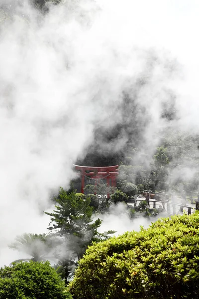 Beppu Japan July 2022 Jigoku Meguri Hot Spring Famous Landmark — 스톡 사진