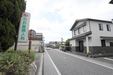 Beppu, Japan - July 22, 2022: Mamedamachi Shopping Street is a walking path filled with ancient shops selling products from art and craft.