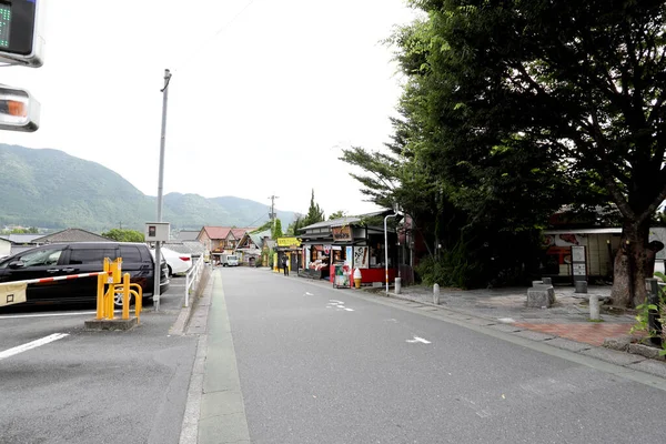 Oita Ιαπωνία Ιουλίου 2022 Θέα Στο Δρόμο Της Μικρής Πόλης — Φωτογραφία Αρχείου