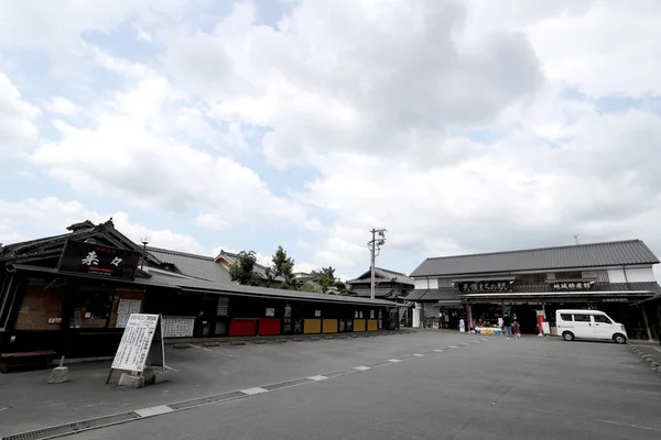 Beppu Japan July 2022 Mamedamachi Shopping Street Walking Path Filled — Stock Fotó