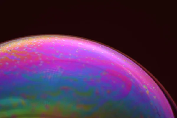 Abstact Element Soap Bubble Dark Background — Φωτογραφία Αρχείου