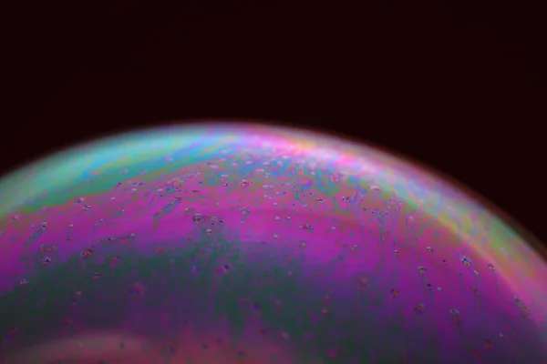 Abstact Element Soap Bubble Dark Background — Stock Fotó