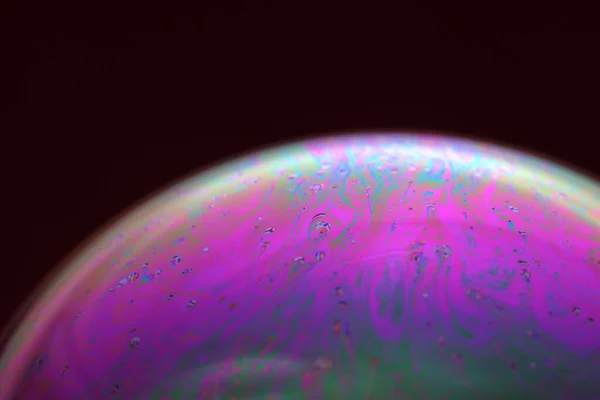 Abstact Element Soap Bubble Dark Background — Stock fotografie