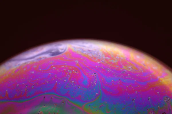 Abstact Element Soap Bubble Dark Background — стоковое фото