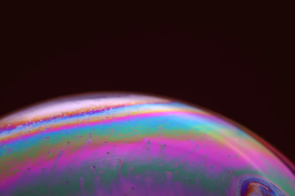 Abstact Element Soap Bubble Dark Background — Stock Fotó