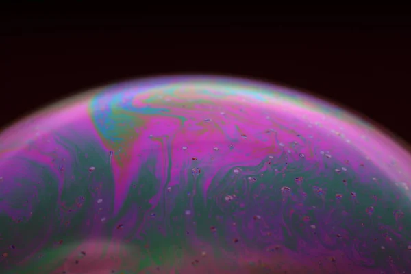 Abstact Element Soap Bubble Dark Background — стоковое фото