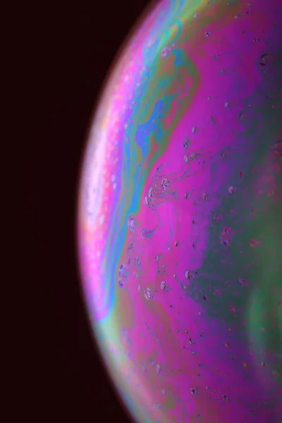 Abstact Element Soap Bubble Dark Background — Stock Fotó