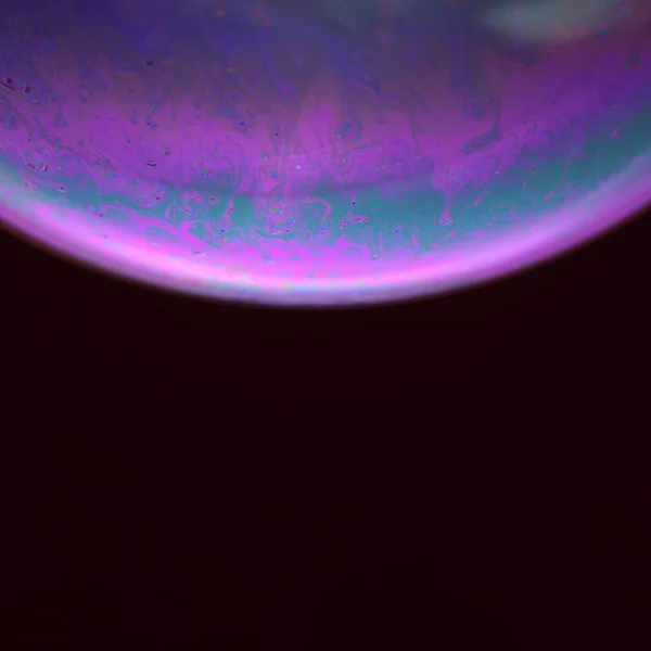 Abstact Element Soap Bubble Dark Background — Stockfoto