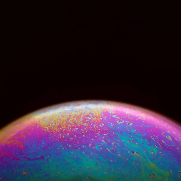 Abstact Element Soap Bubble Dark Background — Stock Fotó