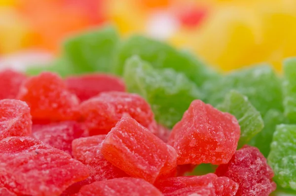 Doces de frutas multi-coloridas — Fotografia de Stock