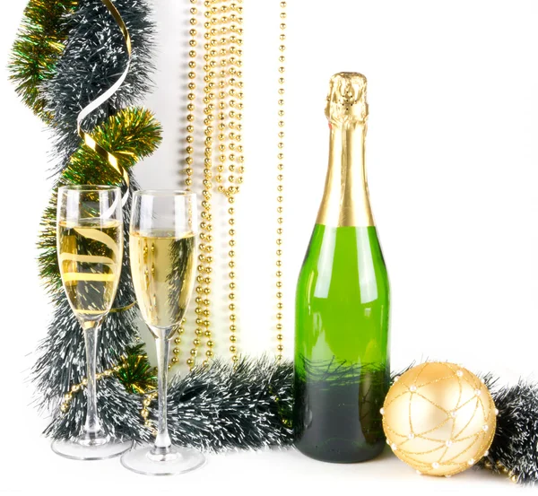 Champagne di Natale — Foto Stock