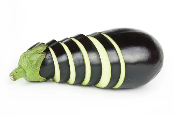 Fresh ripe eggplant on white background — Stock Photo, Image