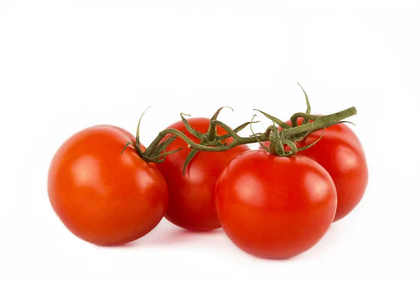 在白色背景上的番茄蔬菜 — 图库照片