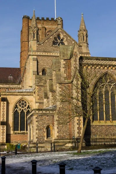 Katedra i Opactwo Kościół saint alban w st.albans, Wielka Brytania — Zdjęcie stockowe