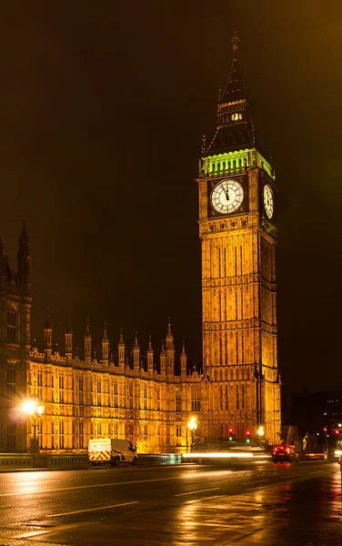 Big Bena w nocy, Londyn — Zdjęcie stockowe