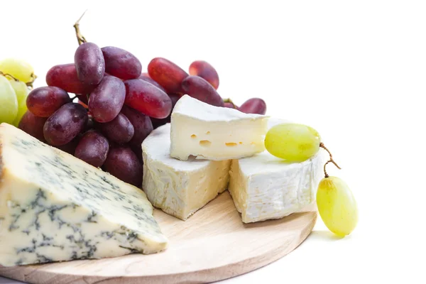 Płyta ser z winogron — Zdjęcie stockowe